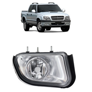 Farol de Milha Auxiliar S10 2001 2002 2003 2004 2005 2006 2007 2008 2009 2010 2011 Encaixe H1 Lente Lisa