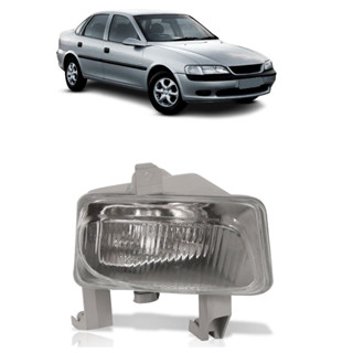 Farol de Milha Auxiliar Vectra 1997 1998 1999 Carcaça Cinza Lente Estriada