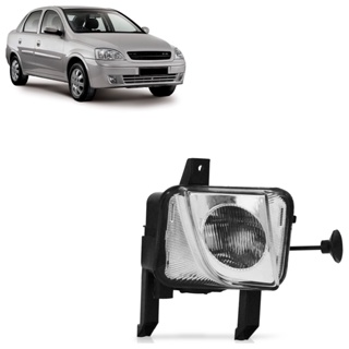 Farol de Milha Auxiliar Corsa 2003 2004 2005 2006 2007 2008 2009 2010 2011 Lente Estriada