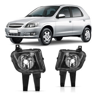 Farol de Milha Auxiliar Celta 2007 2008 2009 2010 2011 2012 2013 2014 2015 Carcaça Preta Lente Lisa