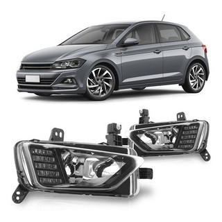 Farol de Milha Auxiliar Polo 2017 2018 2019 2020 Virtus 2018 2019 2020 Com DRL