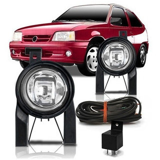 Kit Farol de Milha Auxiliar Kadett Ipanema 1996 1997 1998 Botão Universal