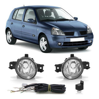 Kit Farol de Milha Auxiliar Clio 2004 2005 2006 2007 2008 2009 2010 2011