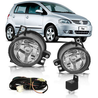 Kit Farol de Milha Auxiliar Fox Crossfox Spacefox 2003 2004 2005 2006 2007 2008 2009