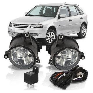 Kit Farol de Milha Auxiliar Gol 2003 2004 2005 2006 2007 2008 2009 2010 2011 2012 2013 2014 Parati Saveiro G4 Polo Fox Spacefox Crossfox