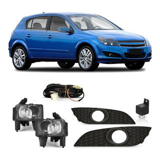 Kit Farol de Milha Auxiliar Vectra 2009 2010 2011 com Moldura