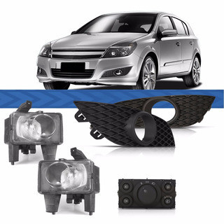 Kit Farol de Milha Auxiliar com Moldura Vectra 2009 2010 2011