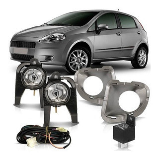 Kit Farol de Milha Punto 2007 2008 2009 2010 2011 2012 Botão Universal