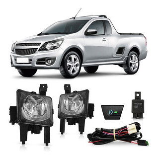 Kit Farol de Milha Auxiliar Agile 2009 2010 2011 2012 2013 2014 2015 2016 2017 2018 2019 2020 2021 Montana Botão Modelo Original
