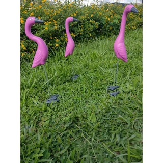 Flamingo 3 Peças Enfeites e Decorações para Jardim *SUPER REALISTA*