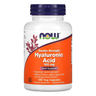 Ácido Hialurônico 100mg Now Foods 120 Cápsulas Importado