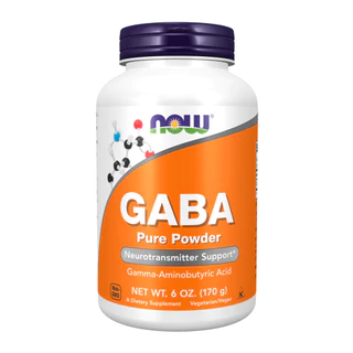 Gaba Pó Puro Now Foods 170g Produto Importado
