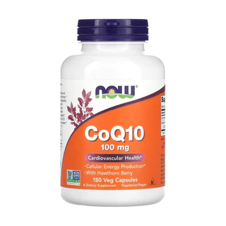 Coenzima Coq10 100mg Now Foods 180 Cápsulas Importado