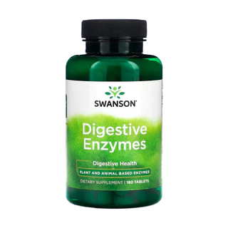 Enzimas Digestivas Swanson 180 Tablets Importado
