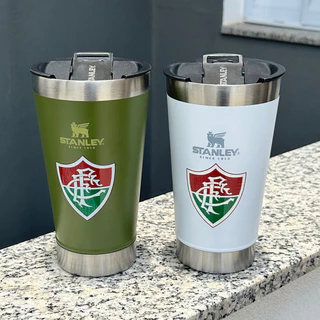 STORE_VAREJOSS Copo Térmica de Time / Fluminense / Personalizado com tampa e abridor 473ml