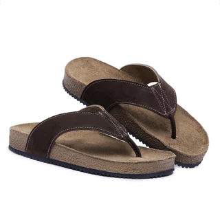 Chinelo Havana Anti Stres Confortável Couro Legitímo Unissex
