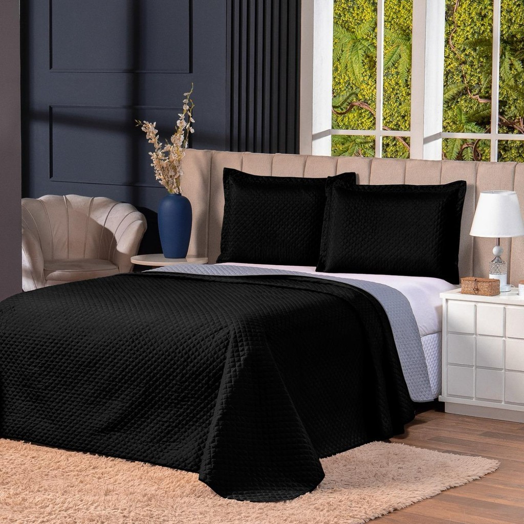 Kit Cobre Leito Queen 03 Peças Dupla Face Matelado Ultrassônico