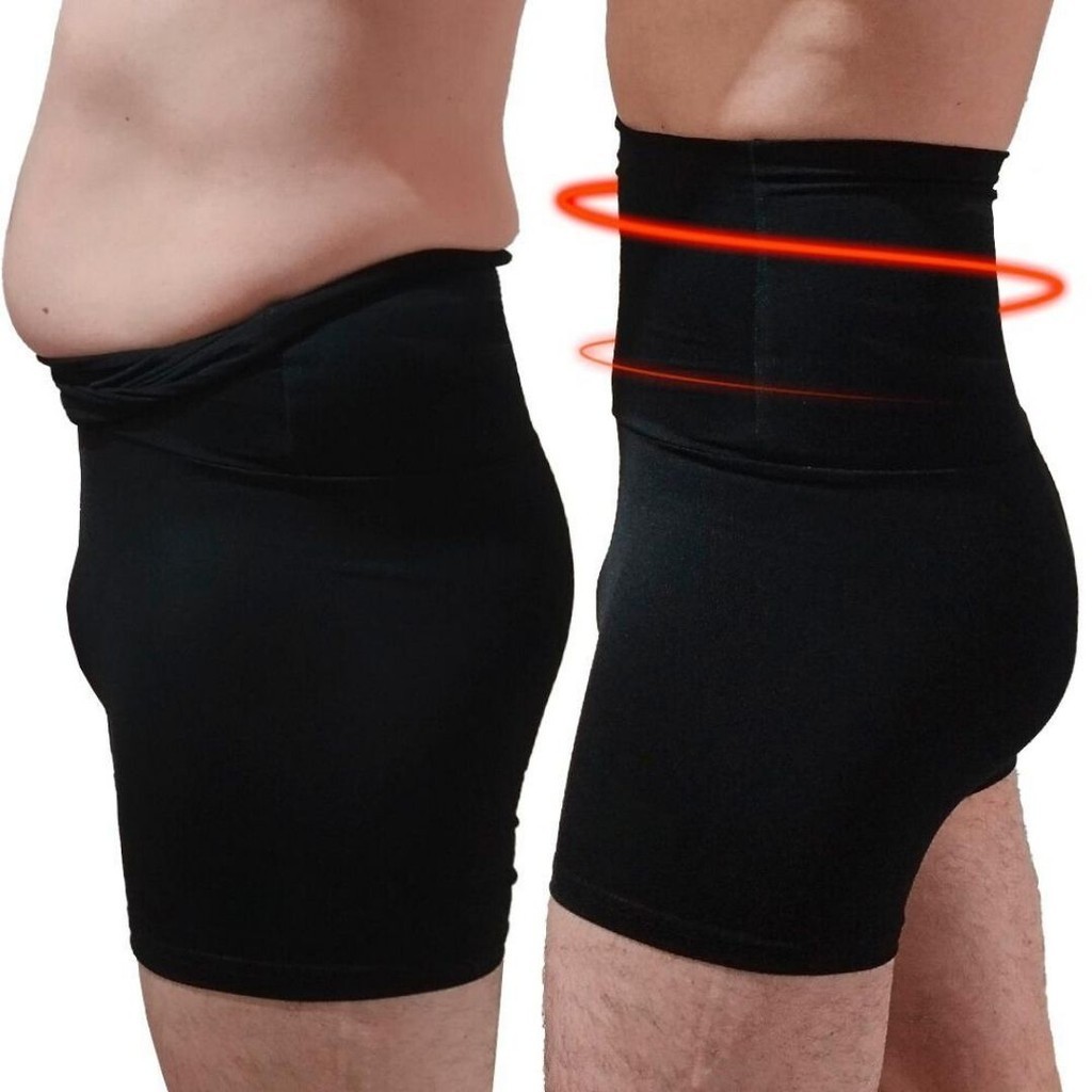 Bermuda Modelador De Abdômen Masculino Reduz Medida Barriga