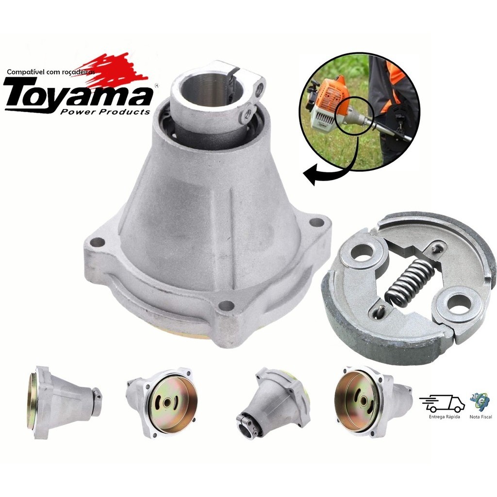 Kit Embreagem + Tambor 9 Estrias 28mm P/ Roçadeira Toyama Tbc 43 - Tbc 52 -  Tbc 63 - Rt 43I | Shopee Brasil