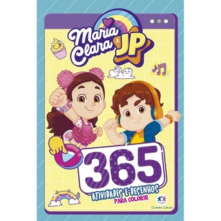Livro 365 Atividades E Desenhos Para Colorir Maria Clara E Jp em Oferta na Shopee
