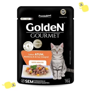 GOLDEN GOURMET GATOS AD ATUM 70 G (20 UN) RAÇÃO