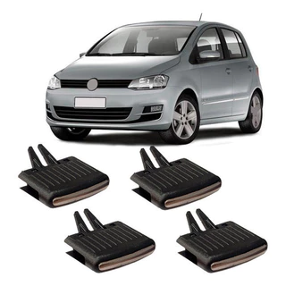 Kit Botão Difusor De Ar Fox Jetta 10 A 14 - Filete Cromado