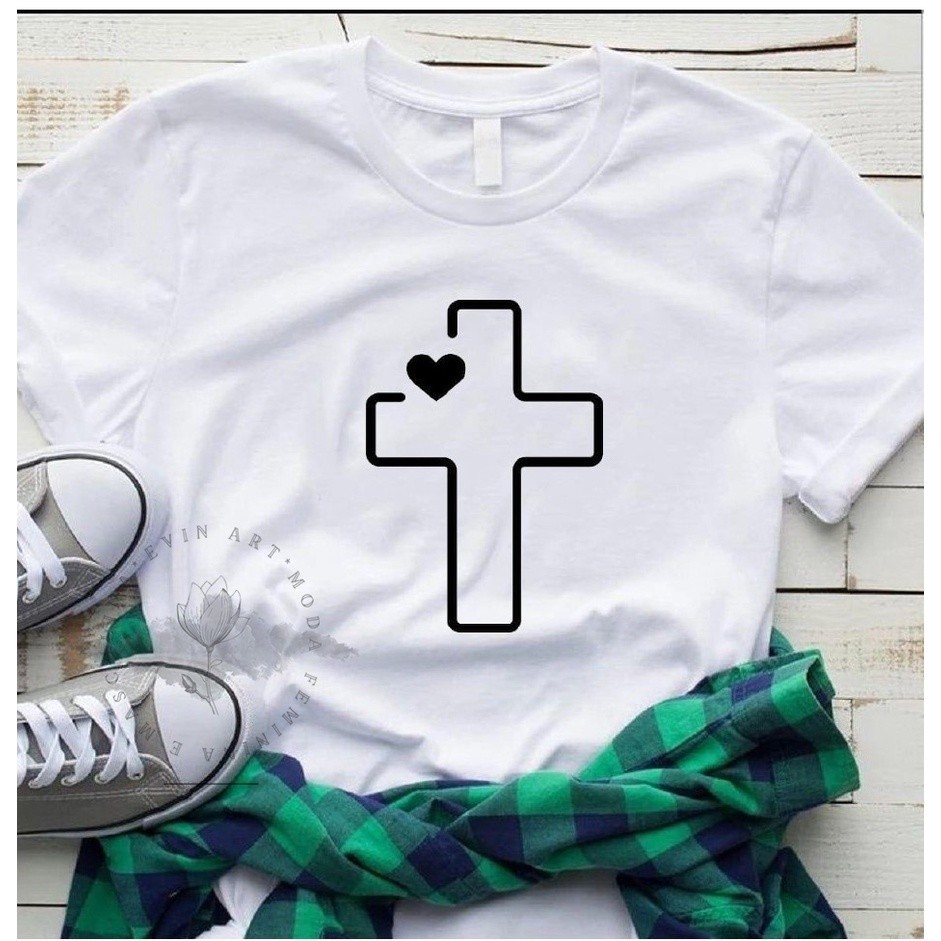 Blusa Feminina Moda Evangelica Camiseta Tshirt Religiosa Tumbrl