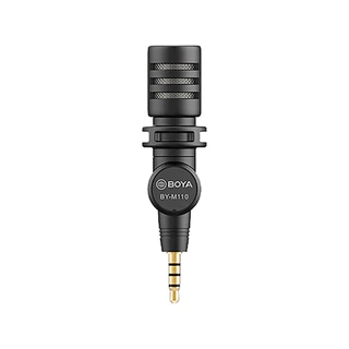 Microfone Portátil Boya By-m110 3.5mm p/Celular Câmera Preto