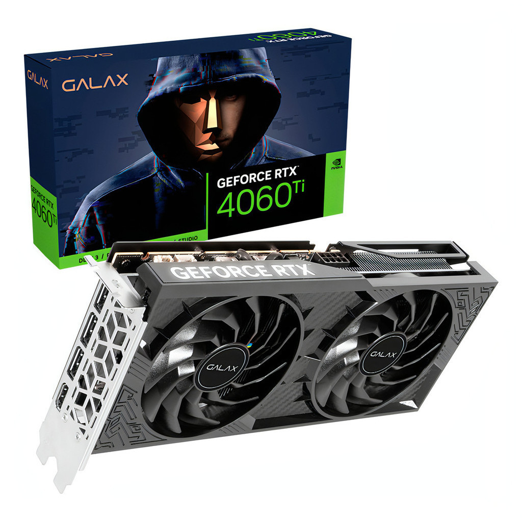 Placa De Vídeo Galax Rtx 4060 Ti 8gb 1click Oc 128bits Gddr6