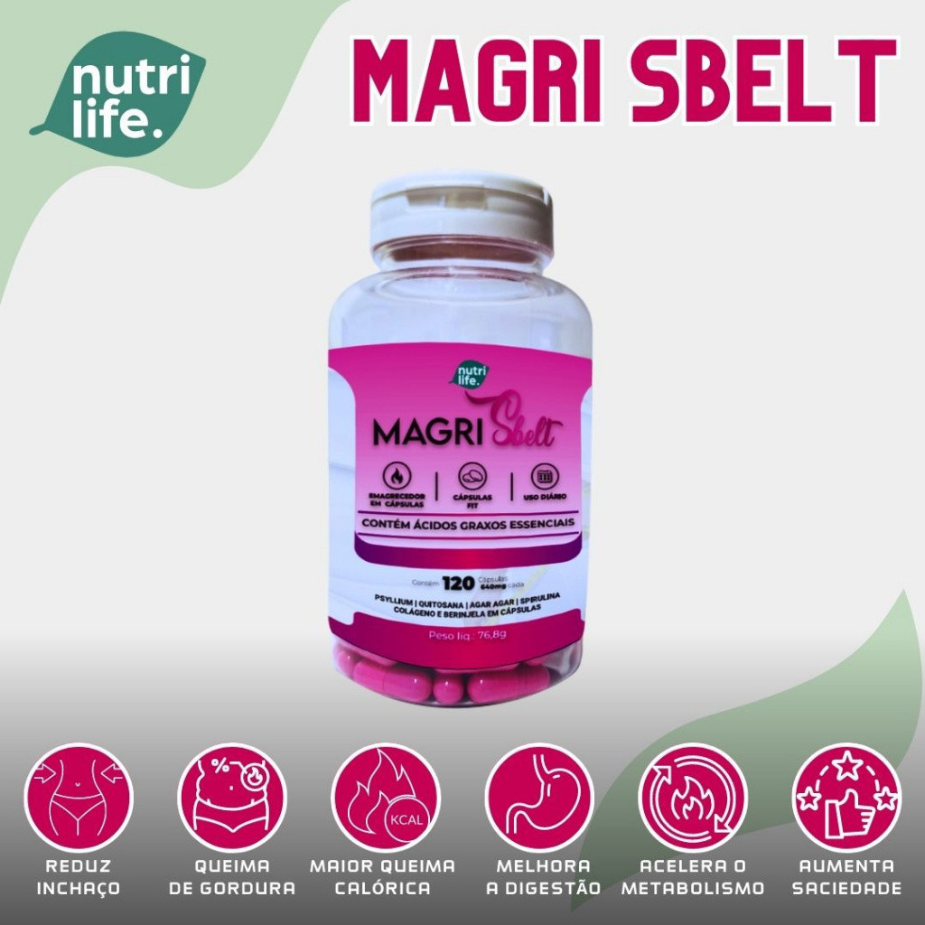 1un magri-sbelt unidades de 120 capsulas | Shopee Brasil