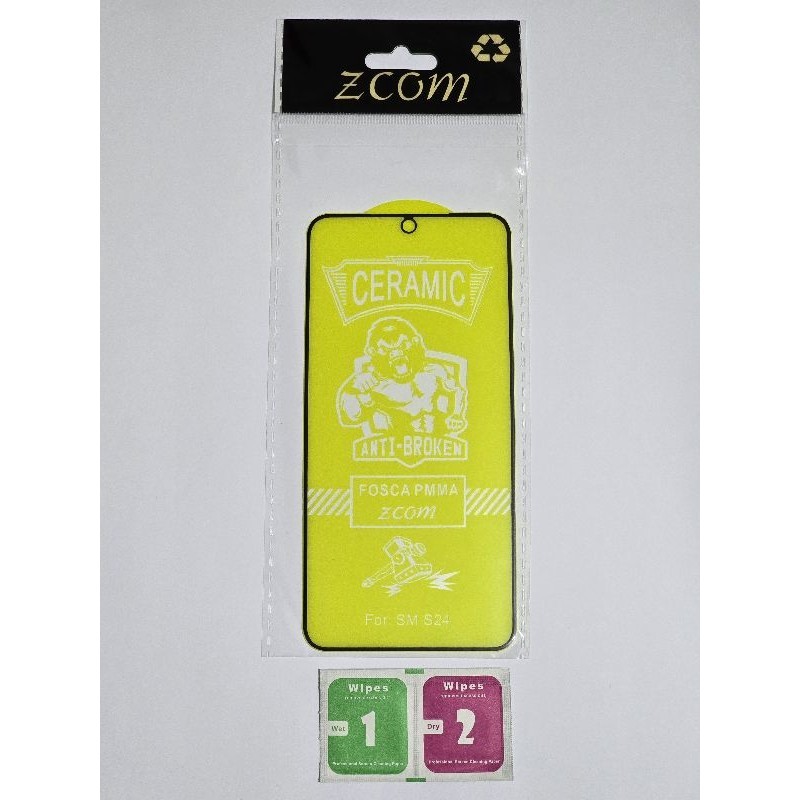 Película Cerâmica Fosca Funciona a Biometria Galaxy S24/Plus/Ultra