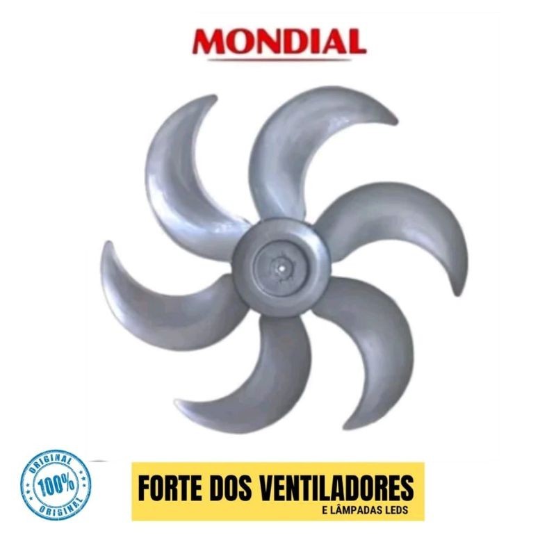 Hélice Ventilador Mondial Bravio 50cm Vt51 6 Pás Prata