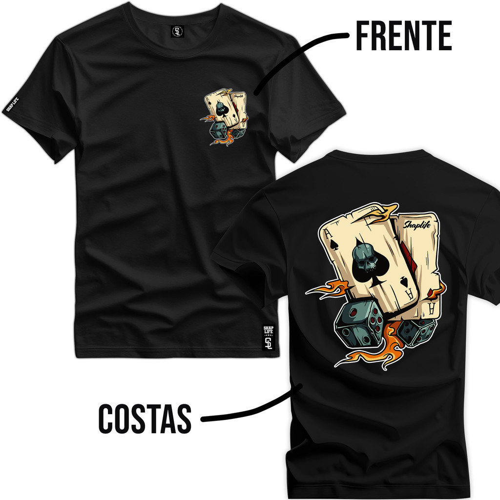 Camisa Estampada 100% Algodão Camiseta Streetwear - 3285