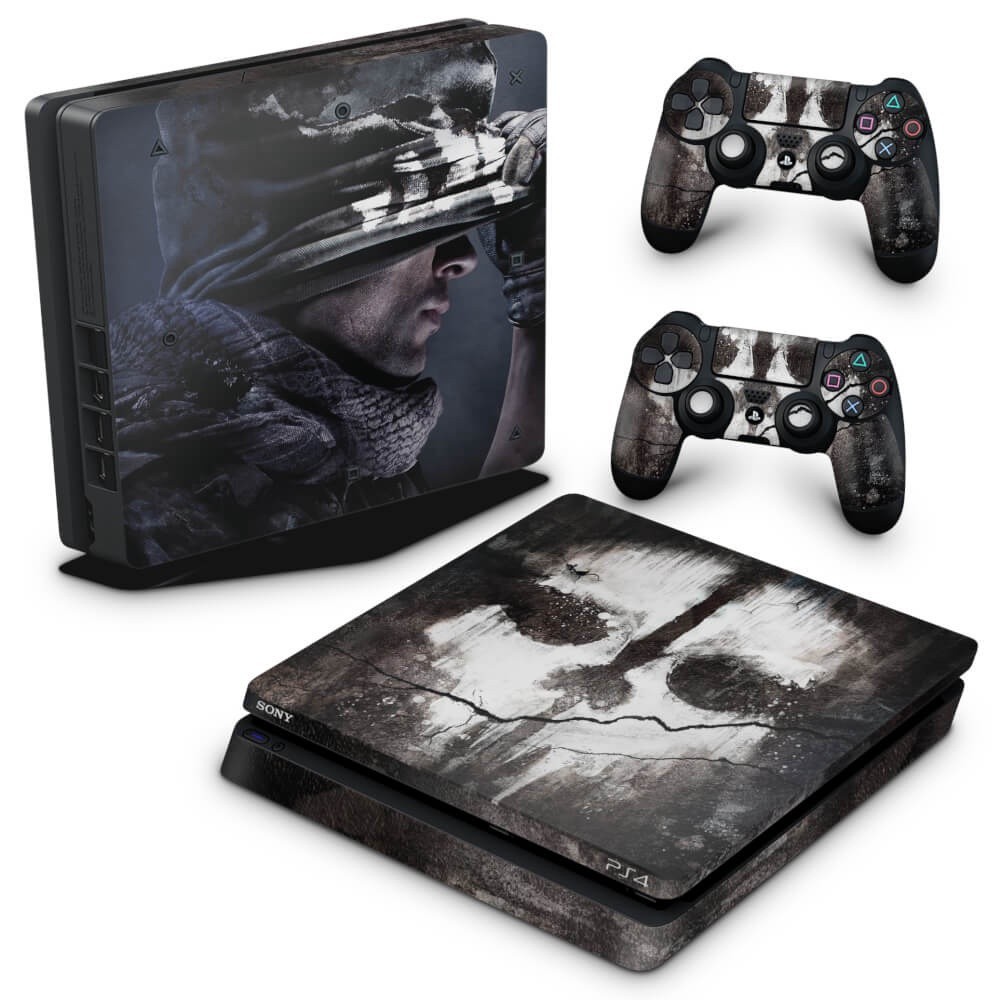 Skin PS4 Slim Adesivo - Call Of Duty Ghosts