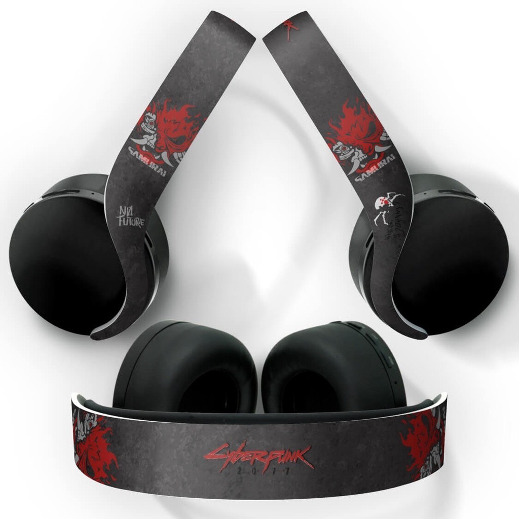 Skin PS5 Headset Pulse 3D Playstation 5 Adesivo - Cyberpunk 2077 Bundle