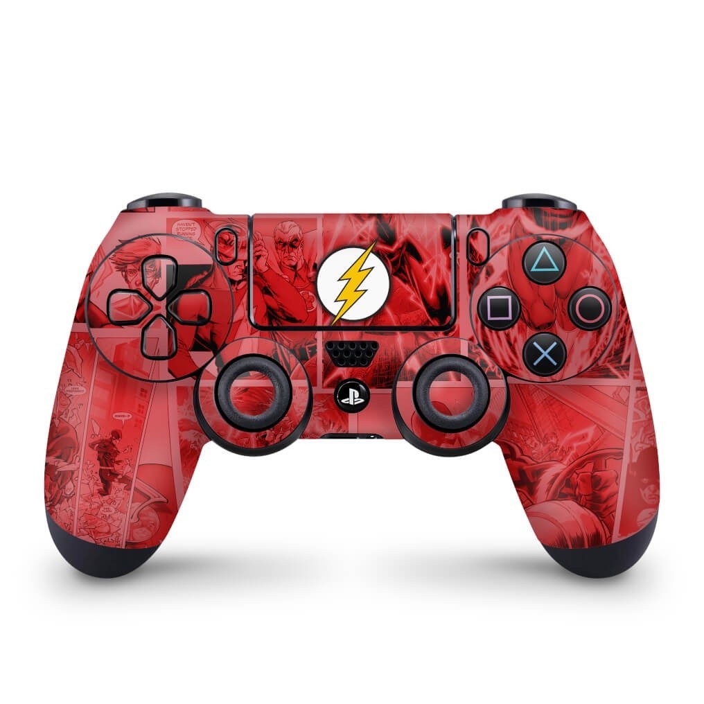 Skin PS4 Controle Adesivo - The Flash Comics | Shopee Brasil