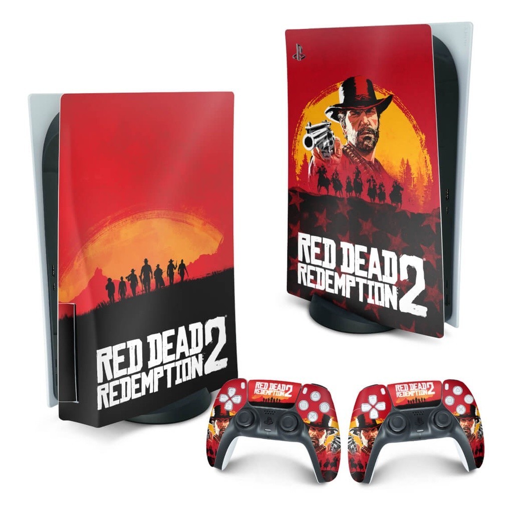 Skin PS5 Playstation 5 Adesivo - Red Dead Redemption 2
