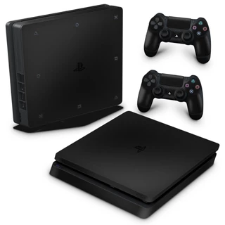 Skin PS4 Slim Adesivo - Preto Fosco Mate