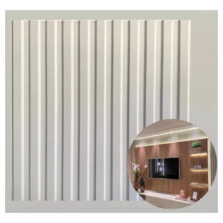 15 Placas 3D Adesivas - Decoração de Parede - 50x50cm Modelo Ripado