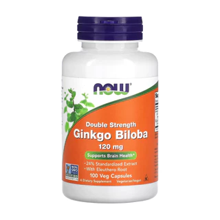 Ginkgo Biloba 120mg Now Foods 100 Cápsulas Importado