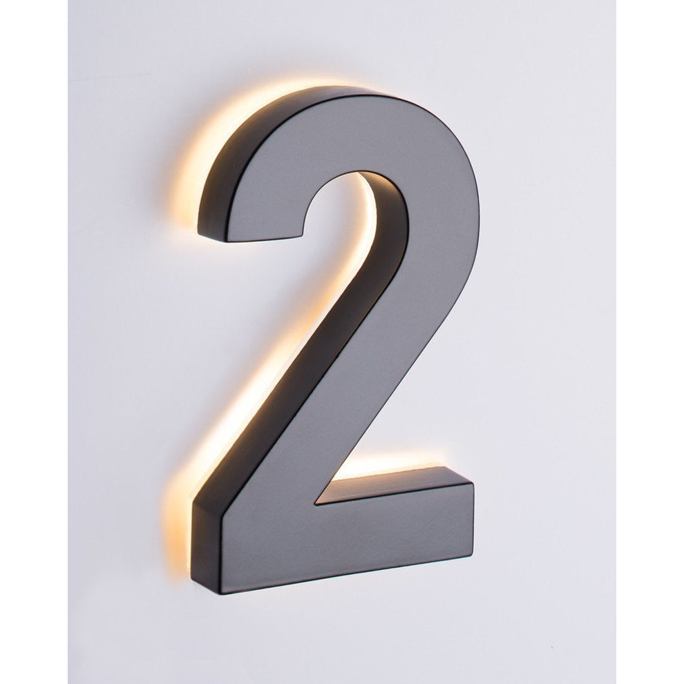 Número para residênia luminoso 25cm altura