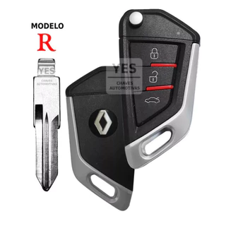 Chave Canivete Positron Renault Sandero Logan Duster - 3bts