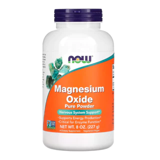 Óxido de Magnésio em Pó Now Foods 227g Importado