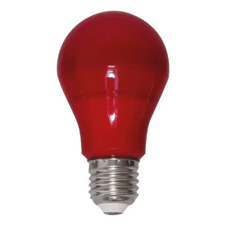 Lâmpada Led Bulbo E27 7w Colorida Decorativa Pfesta Bivolt Cor Da Luz Vermelha