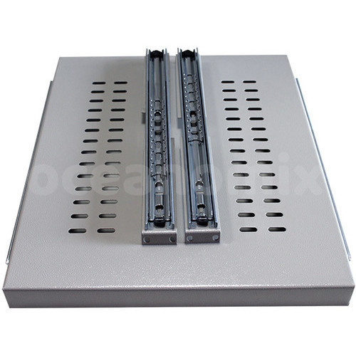 Bandeja Movel Deslizante 600 Mm Preta Para Rack 19