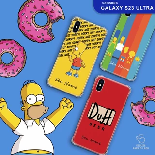 Capa Capinha - Samsung Galaxy S23 Ultra - Simpsons Personalizado
