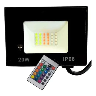 Colorido Refletor Holofote Led Rgb 30w Ccontrole Aaatop Rgb