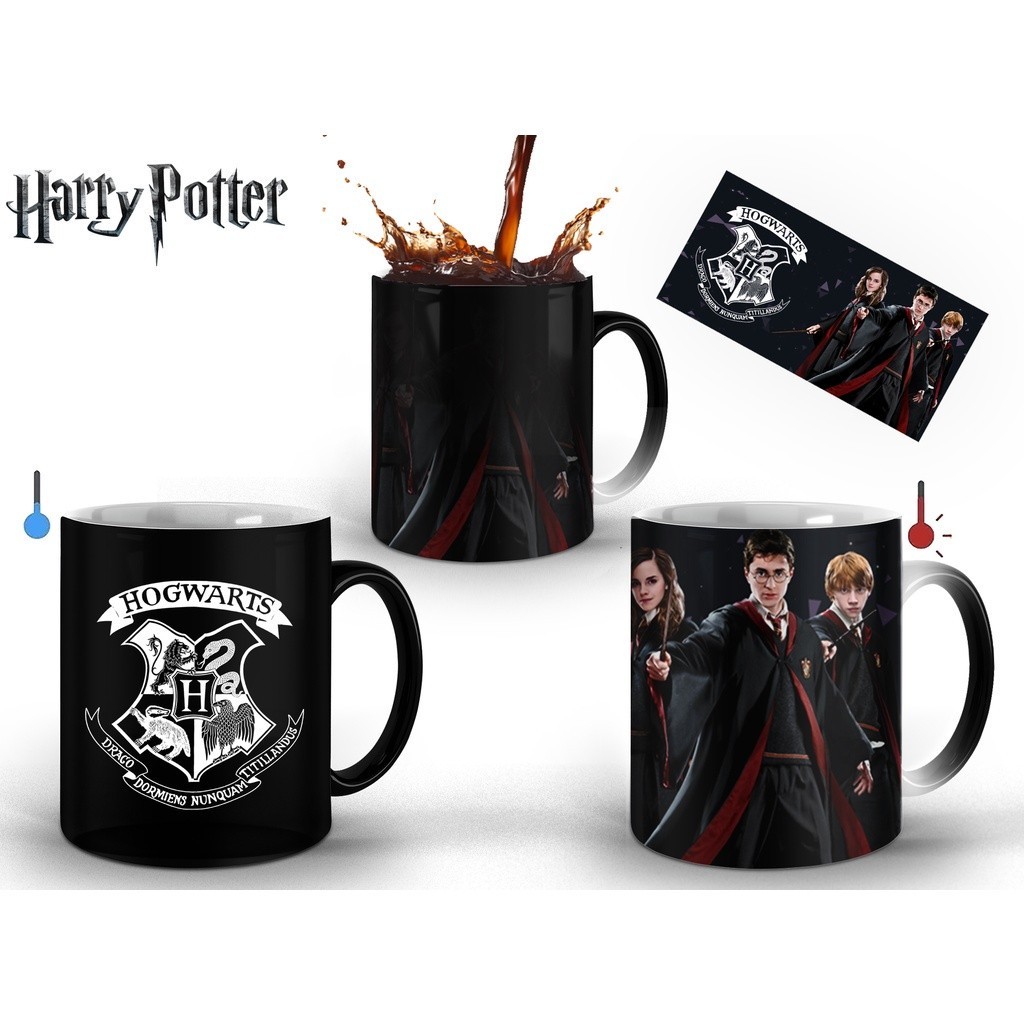 Caneca Mágica Harry Potter Imagem Fria/Quente Efeito Surpreendente!