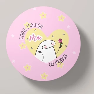 Porta Copo / Bolacha Personalizado Flork Divertido Especial Dia das Mães Neoprene ou MDF