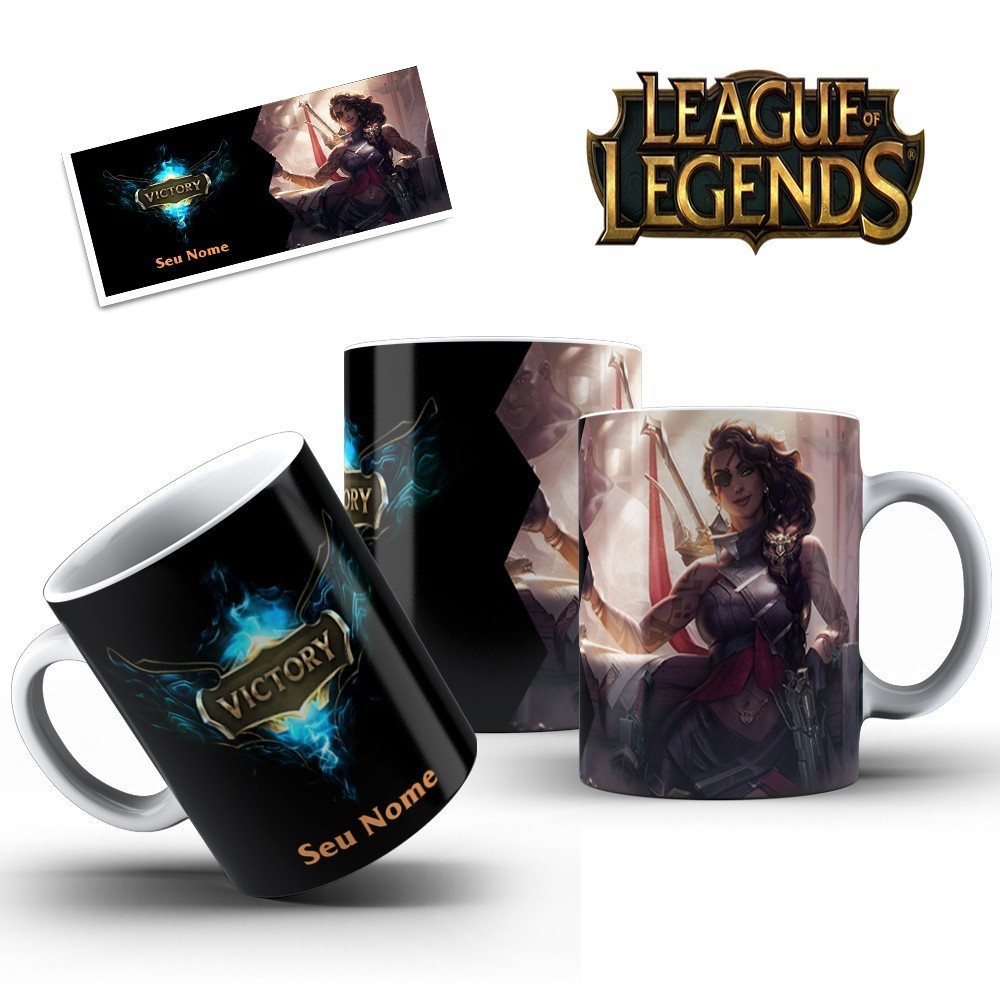 Caneca Personalizada SAMIRA Campeão Jogo League Of Legends LOL (Porcelana ou Polímero)